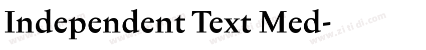 Independent Text Med字体转换